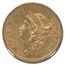 1851 $20 Liberty Gold Double Eagle AU-58 NGC CAC