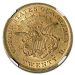 1851 $20 Liberty Gold Double Eagle AU-58 NGC