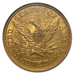 1851 $5 Liberty Gold Half Eagle AU-58 NGC