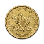 1851 $5 Liberty Gold Half Eagle AU