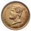1851 Brazil Gold 20,000 Reis Pedro II XF-45 NGC