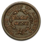 1851 Half Cent AU