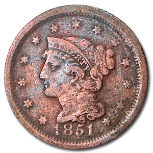 1851 Large Cent Good