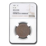 1851 Large Cent MS-65 NGC (Brown, N-18)