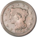 1851 Large Cent VG