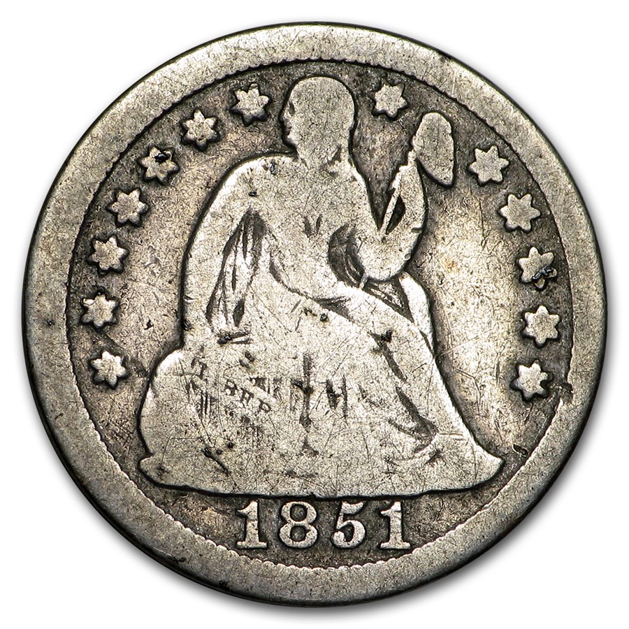1851 Liberty Seated Dime Good