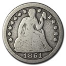 1851 Liberty Seated Dime VG
