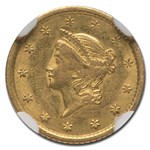1851-O $1 Liberty Head Gold AU-55 NGC
