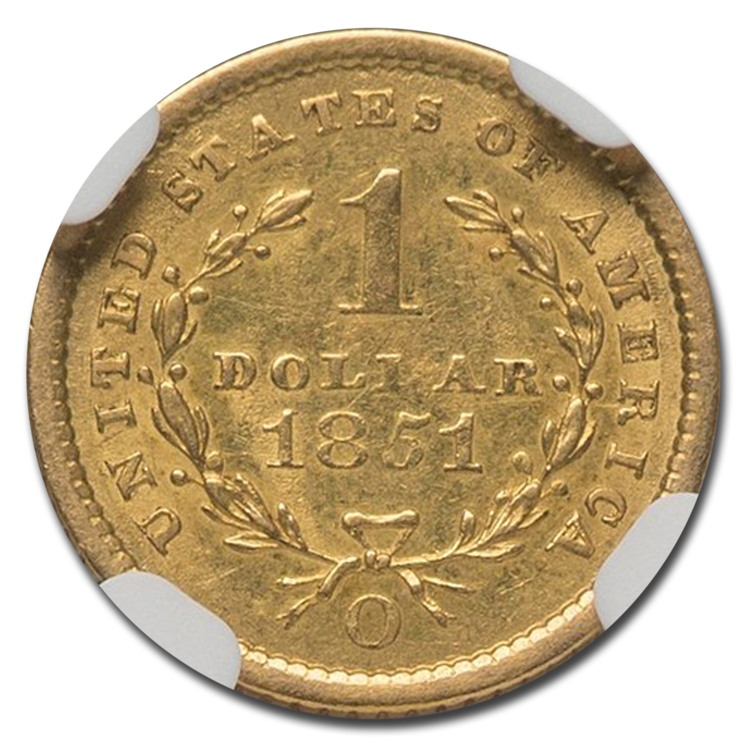 Buy 1851-O $1 Liberty Head Gold AU-55 NGC | APMEX