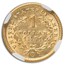 1851-O $1 Liberty Head Gold AU-58 NGC
