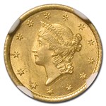 1851-O $1 Liberty Head Gold MS-64 NGC