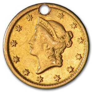 1851-O $1 Liberty Head Gold XF Details (Holed) 1851-O $1 Liberty Head Gold XF Details (Holed)