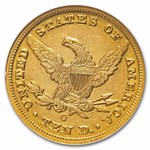 1851-O $10 Liberty Gold Eagle AU-53 NGC