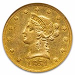 1851-O $10 Liberty Gold Eagle XF-40 NGC