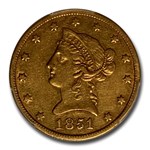 1851-O $10 Liberty Gold Eagle XF-40 PCGS