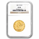 1851-O $10 Liberty Gold Eagle XF-40 PCGS