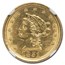1851-O $2.50 Liberty Gold Quarter Eagle MS-61 NGC (Green Label)