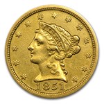 1851-O $2.50 Liberty Gold Quarter Eagle VF Details (Cleaned)