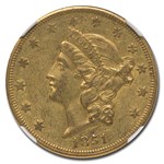 1851-O $20 Liberty Gold Double Eagle AU-55 NGC