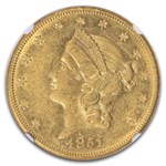 1851-O $20 Liberty Gold Double Eagle AU-58 NGC