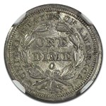1851-O Liberty Seated Dime AU-58 NGC