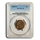 1851-O Liberty Seated Quarter F-15 PCGS