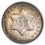 1851-O Three Cent Silver MS-64 PCGS (Old Gen Holder)