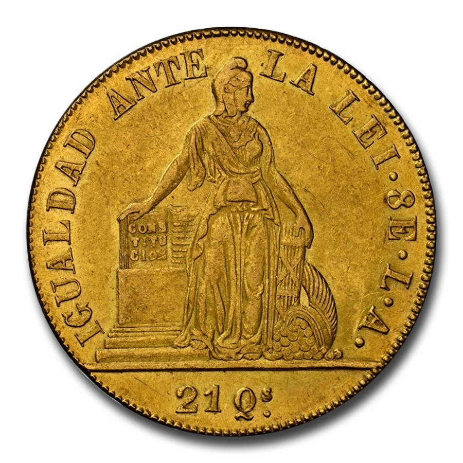 1851-So Chile Gold 8 Escudos MS-61 NGC