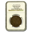 1851 State of California SF Copper $20 Pattern MS-64 NGC (K-4a)