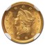 1852 $1 Liberty Head Gold MS-65 NGC