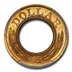 1852 $1 Pattern Gold Dollar PR-66+ PCGS (J-145, Thin)