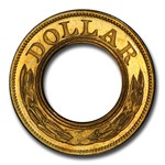 1852 $1 Pattern Gold Dollar PR-67+ PCGS CAC (J-145, Thick)