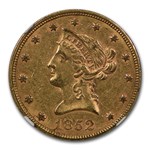 1852 $10 Liberty Gold Eagle AU-55 NGC CAC