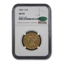 1852 $10 Liberty Gold Eagle AU-55 NGC CAC