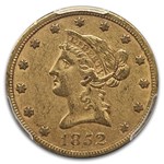 1852 $10 Liberty Gold Eagle XF-45 PCGS CAC