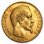 1852-1860 France Gold 20 Francs Napoleon III (BU)