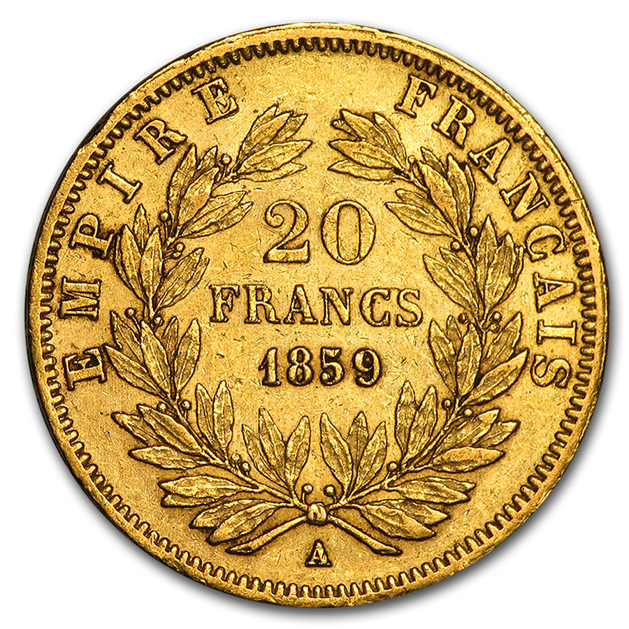 1852-1860 France Gold 20 Francs Napoleon III Avg Circ | eBay