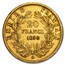 1852-1870 France Gold 20 Francs Napoleon III Avg Circ