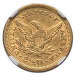 1852 $2.50 Liberty Gold Quarter Eagle AU-55 NGC