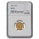 1852 $2.50 Liberty Gold Quarter Eagle AU-55 NGC