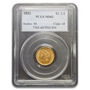 1852 $2.50 Liberty Gold Quarter Eagle MS-62 PCGS