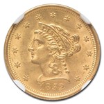 1852 $2.50 Liberty Gold Quarter Eagle MS-63 NGC