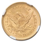 1852 $2.50 Liberty Gold Quarter Eagle MS-63 NGC