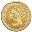 1852 $2.50 Liberty Gold Quarter Eagle MS-63 PCGS CAC