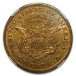 1852 $20 Liberty Gold Double Eagle AU-55 NGC CAC