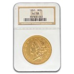 1852 $20 Liberty Gold Double Eagle AU-58 NGC