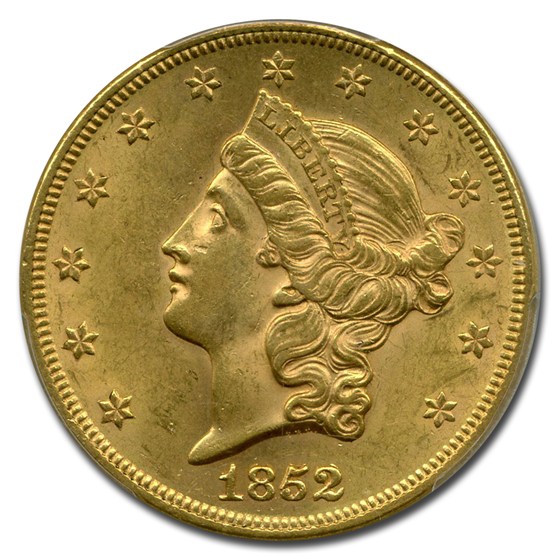 Buy 1852 $20 Liberty Gold Double Eagle MS-62 PCGS (RPD FS-301) | APMEX