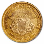 1852 $20 Liberty Gold Double Eagle XF-45 NGC