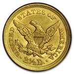 1852 5-Coin Liberty Gold Type Set XF+ ($20, $10, $5, $2.50, $1)