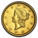 1852 5-Coin Liberty Gold Type Set XF+ ($20, $10, $5, $2.50, $1)